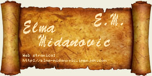 Elma Midanović vizit kartica